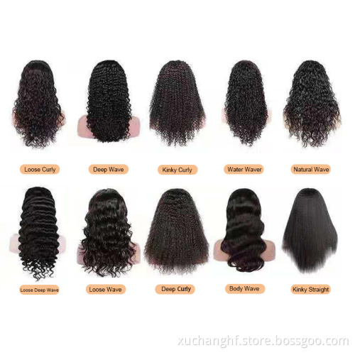 Wholesale Vendors 13X4 12A Swiss Lace Front Brazilian Human Hair Wigs Pelucas Glueless Full Lace Wigs Water Wave Hd Lace Wig